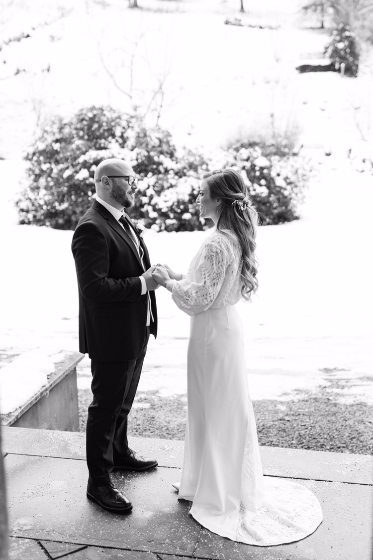 Labude Braut echte Hochzeit