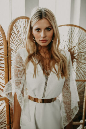 Braut jumpsuit Brynn mit Spitze