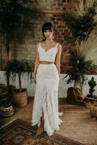 spitzenrock Clementine zweiteiler Brautkleid