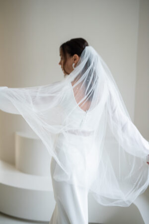 Brautschleier Nina mit Perlen - 199€