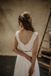 Brautoberteil Beau aus Spitze für die Hochzeit im Zweiteiler