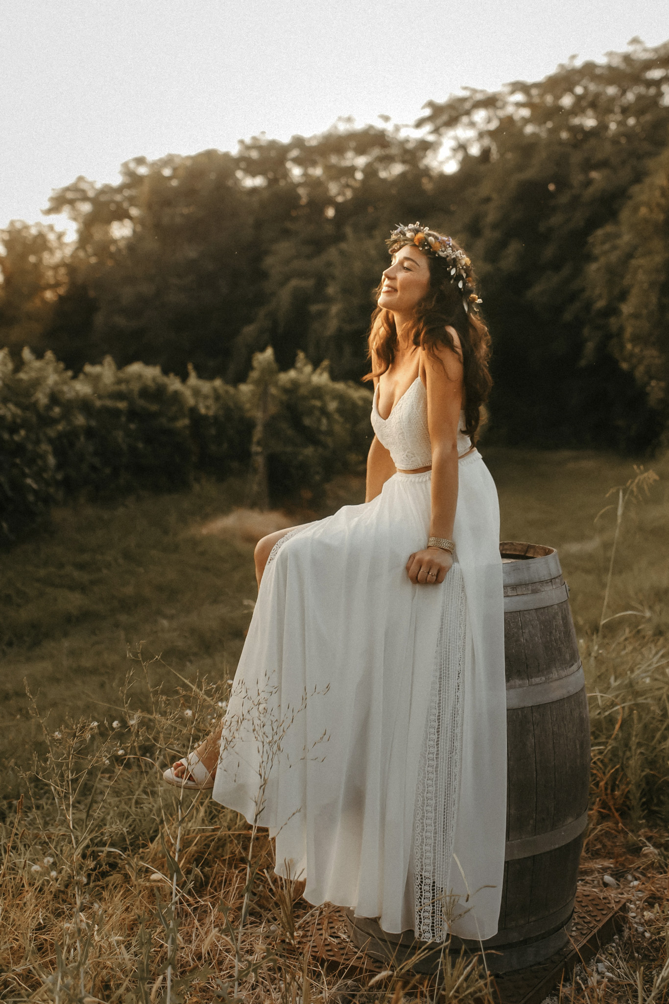 Labude Braut echte Hochzeit