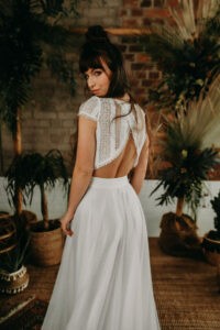 croptop Willow aus Spitze im Bohostil