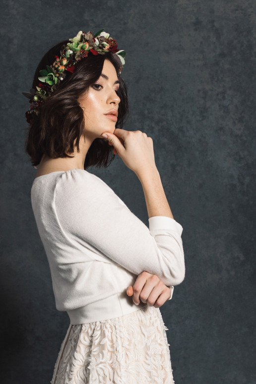 Brautpullover Klara in ivory - Shopitem