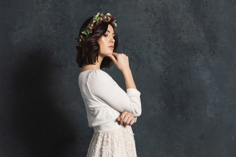 Brautpullover Klara in ivory - Shopitem