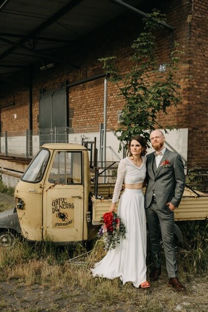 Labude Braut echte Hochzeit